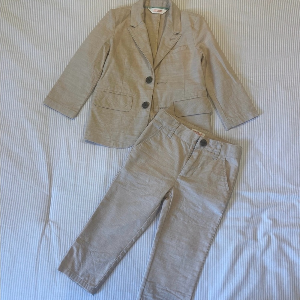 Cat & Jack khaki suit